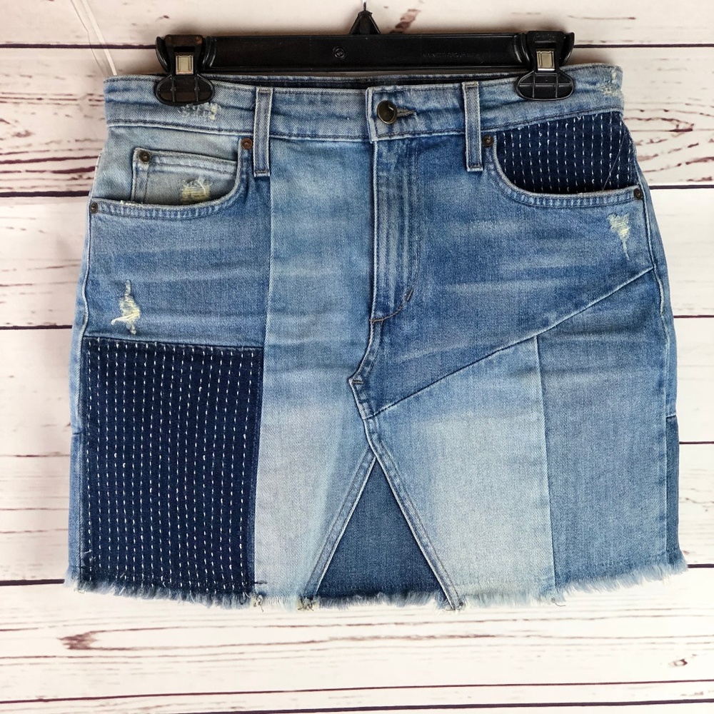 JOE’S JEANS | Charlie Patchwork Skirt in Sofia - Picture 4 of 7